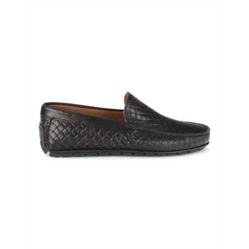 To Boot New York Bahama Woven Leather Driving Loafers