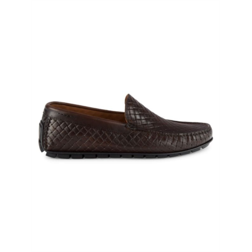 To Boot New York Bahama Woven Leather Driving Loafers