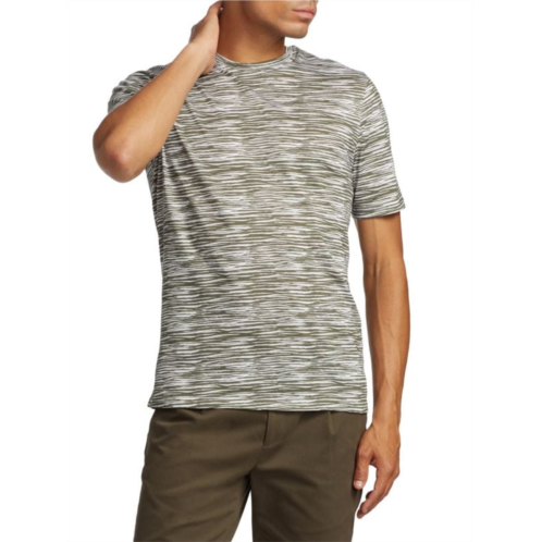 Saks Fifth Avenue Slim Fit Uneven Stripe T-Shirt
