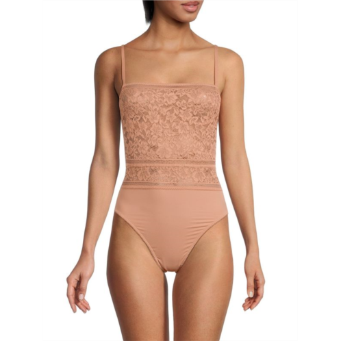 Wolford Lace Cut-Out Shaping Bodysuit