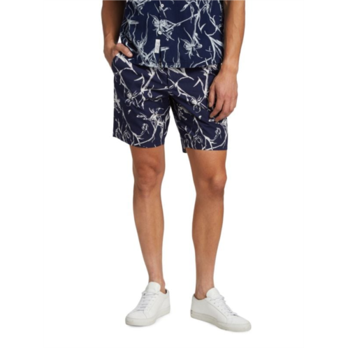 Rag & bone Perry Print Cotton Ripstop Shorts