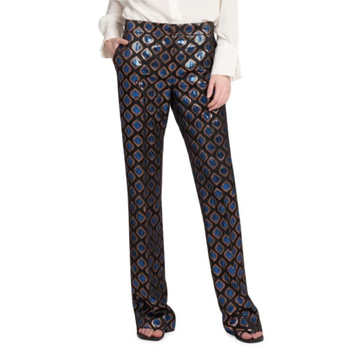 Etro Metallic Jacquard Trousers