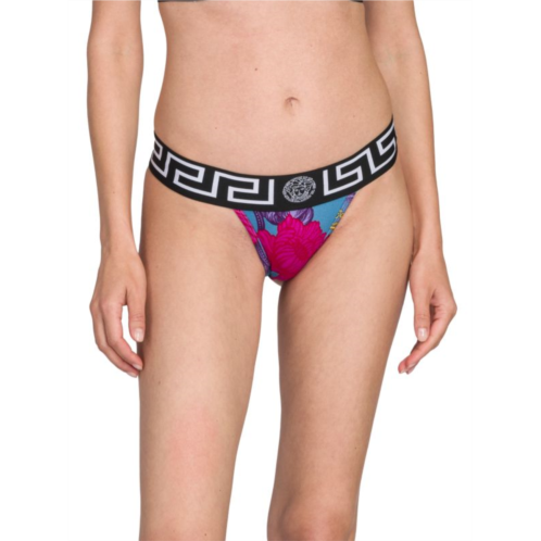 Versace Printed Thong