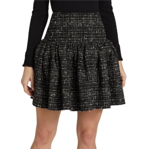 Jason Wu Collection Tweed Ruffle Mini Skirt