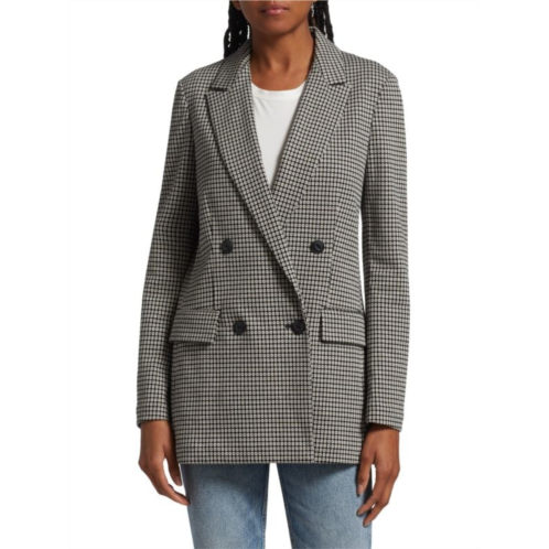 Rag & bone Andie Printed Double-Breasted Blazer