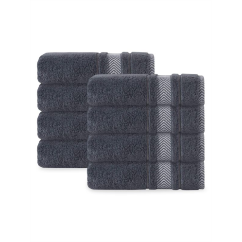 Enchante Home 8-Piece Turkish Cotton Hand Towel Set