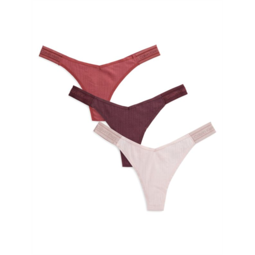 Calvin Klein 3-Pack Logo Thongs