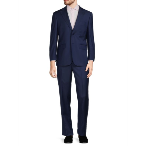Saks Fifth Avenue Classic Fit Wool Textured Suit