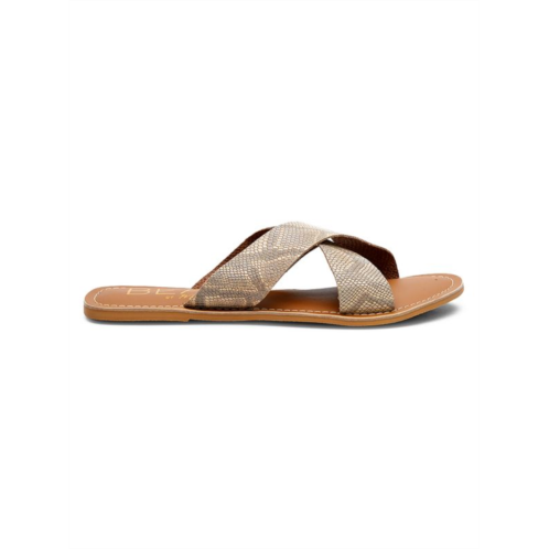 Matisse Pebble Crisscross Leather Flat Sandals