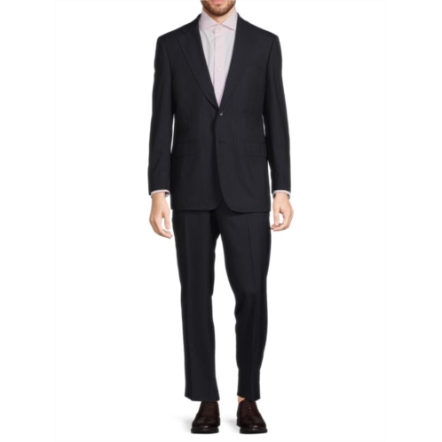 Saks Fifth Avenue ?Classic Fit Stripe Wool Suit