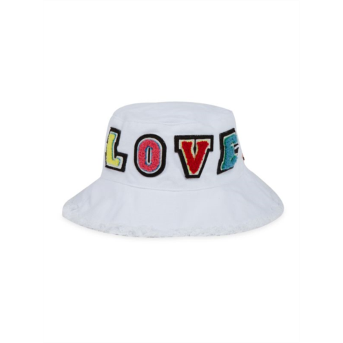 Jocelyn Kids Palm Springs Love Patch Bucket Hat