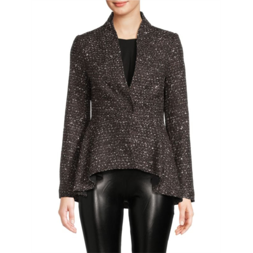 Donna Karan Asymmetric Tweed Blazer