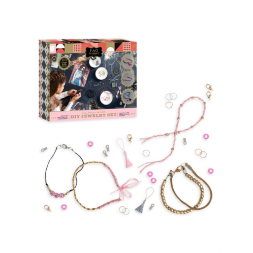 FAO Schwarz Girls DIY Craft Kits Leather Jewelry Set