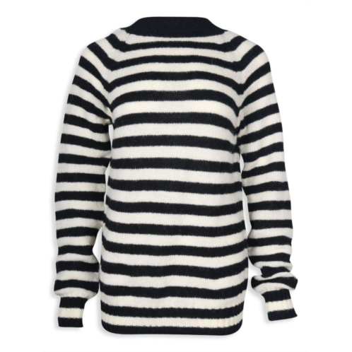 Saint Laurent Striped Sweater In Multicolor Wool