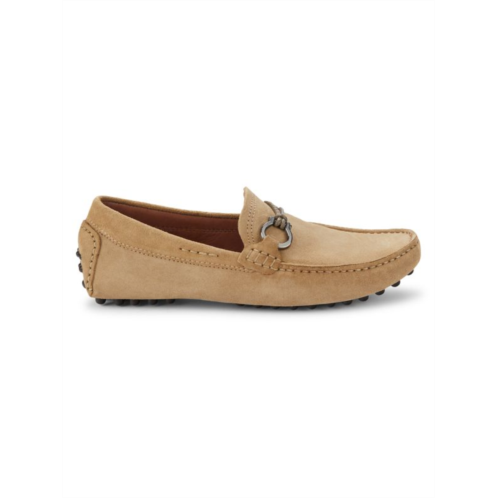 Saks Fifth Avenue Suede Driving Bit Loafers