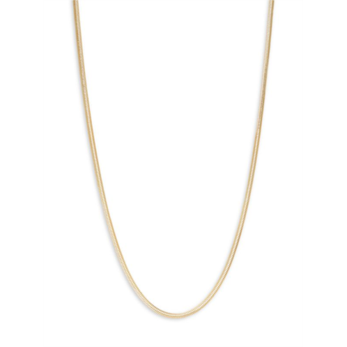 Argento Vivo 18K Yellow Goldplated Sterling Silver Puff Snake Chain Necklace/16