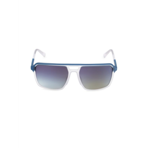 Timberland 60MM Square Aviator Sunglasses