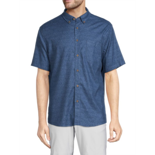 Faherty Breeze Print Short Sleeve Shirt