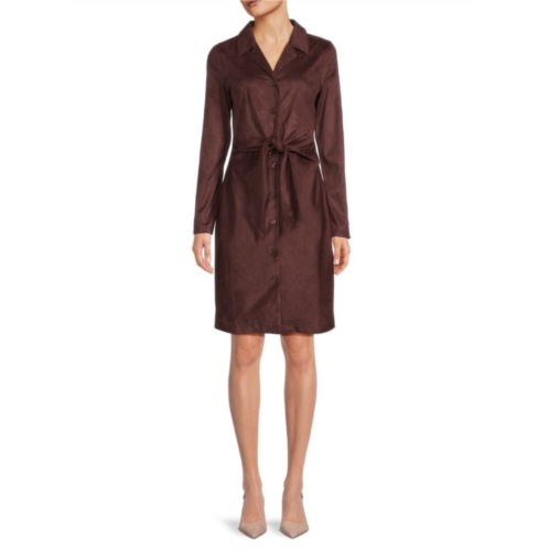 Donna Karan Tie Front Shirtdress