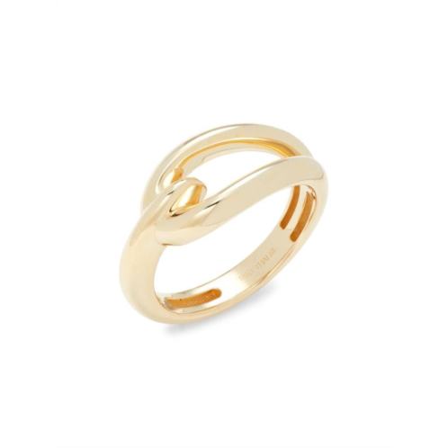 Saks Fifth Avenue Made in Italy 14K Yellow Gold Interlock Ring