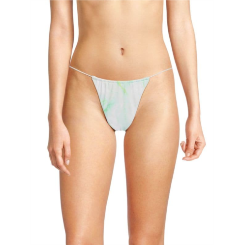 Good American Fixed String Bikini Bottom