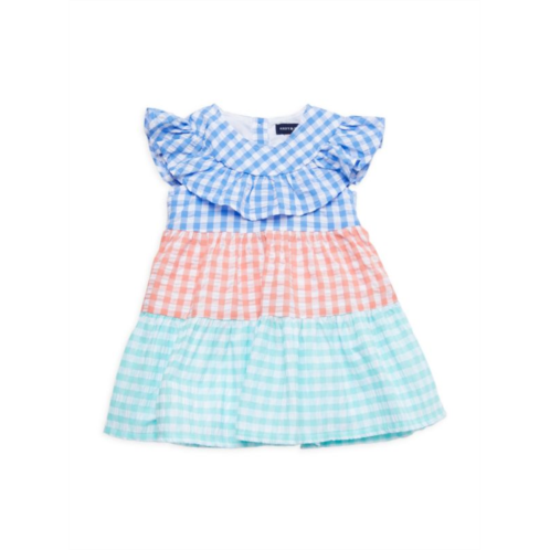 Andy & Evan Little Girls Checked Tiered Dress