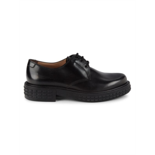 FERRAGAMO Star 2 Leather Derbys