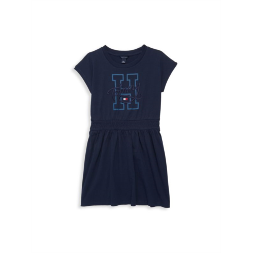 Tommy Hilfiger Girls Embroidered Logo T Shirt Dress
