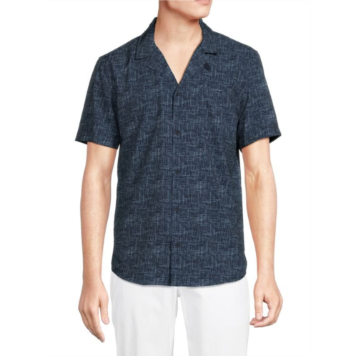 Kenneth Cole Abstract Button Down Shirt