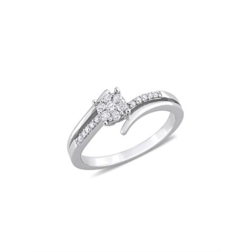 Sonatina 14K White Gold & 0.18 TCW Diamond Ring