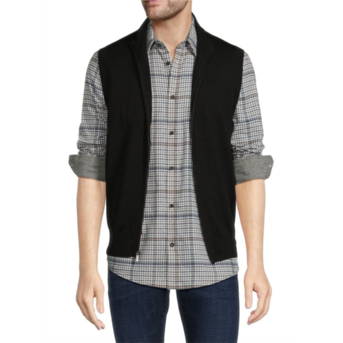 Saks Fifth Avenue Merino Wool Blend Full Zip Vest