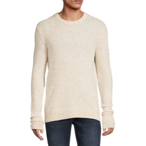 Saks Fifth Avenue Merino Wool Blend Donegal Crewneck Sweater
