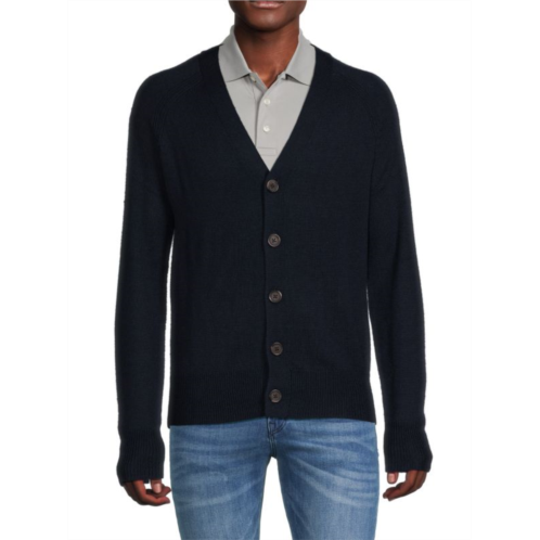 Saks Fifth Avenue Merino Wool Blend V-Neck Cardigan