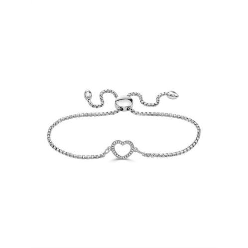 Effy ENY Sterling Silver & 0.07 TCW Diamond Heart Bolo Bracelet