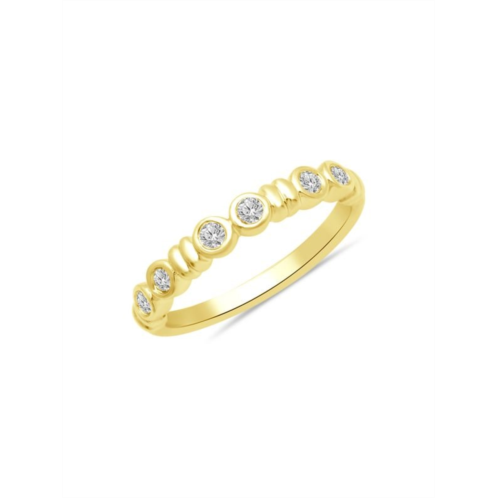 Verifine Demi Fine Mika 18K Yellow Goldplated Sterling Silver & 0.2 TCW Diamond Ring