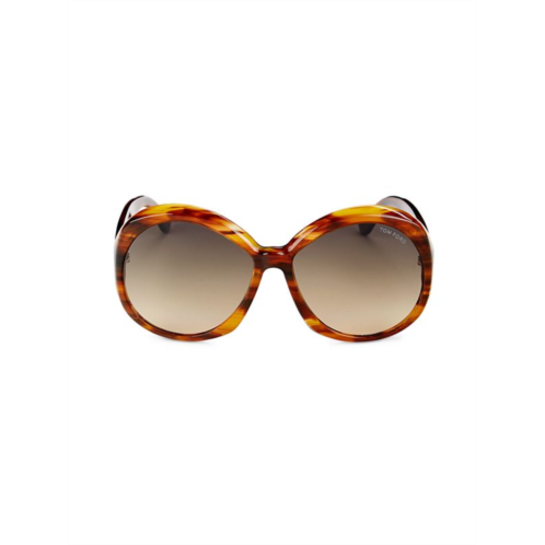 TOM FORD 62MM Butterfly Sunglasses