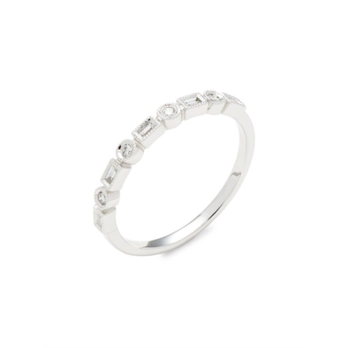 Saks Fifth Avenue 14K White Gold & 0.14 TCW Diamond Ring