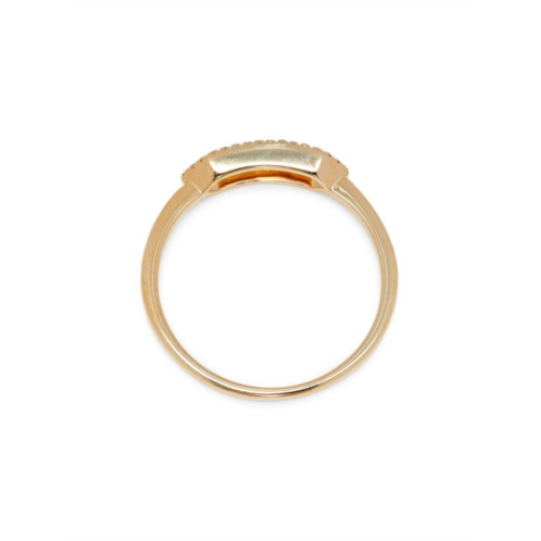 Saks Fifth Avenue 14K Yellow Gold & 0.06 TCW Diamond Hexagon Ring