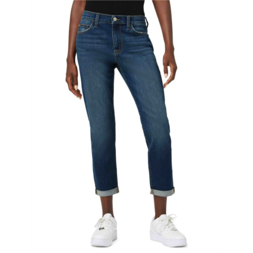 Hudson Natalie Mid Rise Slim Boyfriend Crop Jeans