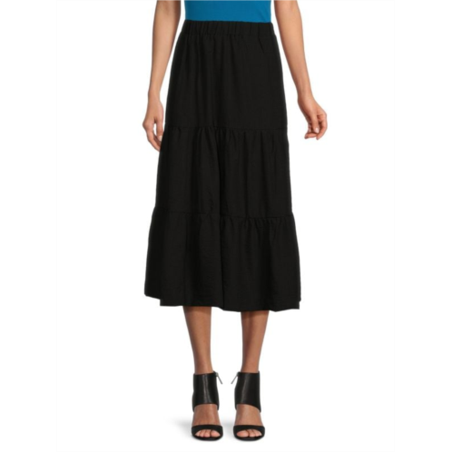 YAL New York Tiered Midi Skirt