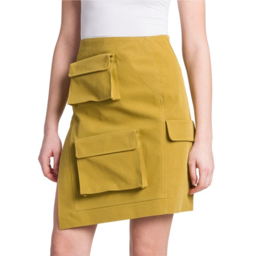 Off-White Canvas Cargo Mini skirt