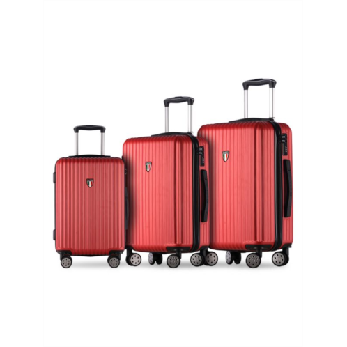 TUCCI Italy 3-Piece Logo Spinner Suitcase