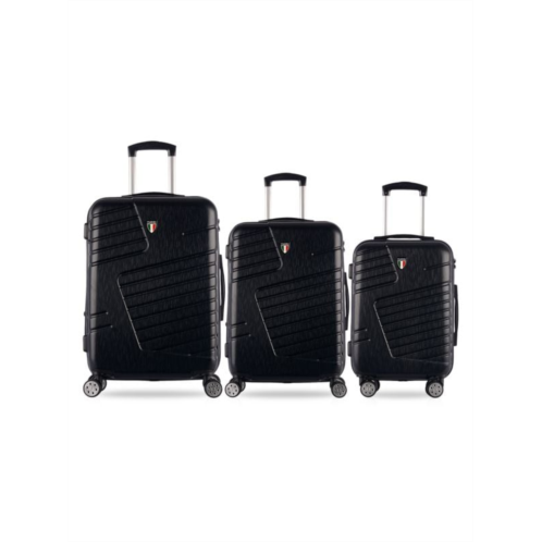 TUCCI Italy Boschetti Textured Hardshell 3-Piece Luggage Set