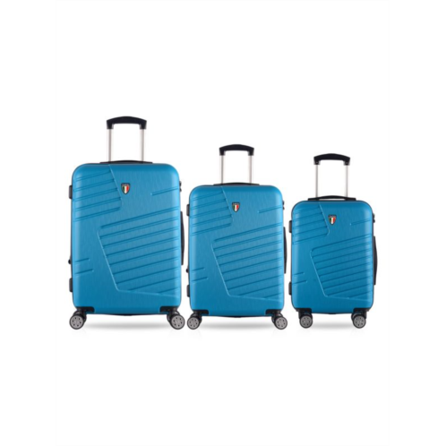 TUCCI Italy Boschetti Textured Hardshell 3-Piece Luggage Set