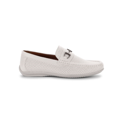 ASTON MARC Perforated Moccasin Bit Driving Shoes