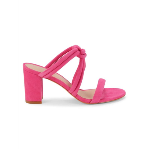 Stuart Weitzman Twist Knot Block Heel Sandals