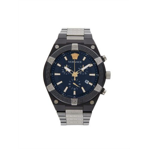 Versace 46MM Two Tone Stainless Steel Bracelet