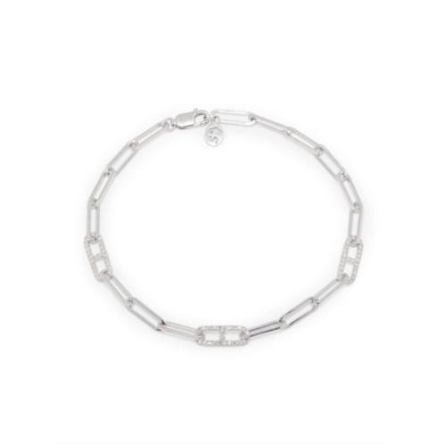 Effy ENY Sterling Silver & 0.30 TCW Diamond Chain Bracelet