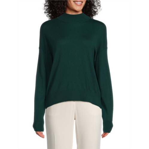 Saks Fifth Avenue Merino Wool Blend Mockneck Sweater