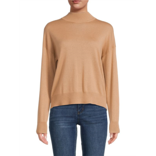 Saks Fifth Avenue Merino Wool Blend Mockneck Sweater